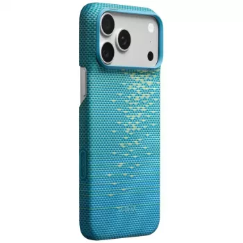 Coque MagSafe PITAKA Edge Case pour iPhone 18 Pro Max / 17 Pro Max - Lucid Blue