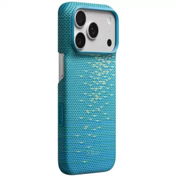 Coque MagSafe PITAKA Edge Case pour iPhone 18 Pro / 17 Pro - Lucid Blue