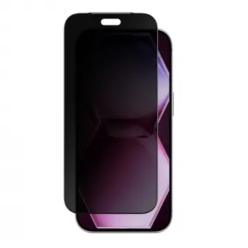 Protecteur d'écran en verre confidentialité AMAZINGTHING Titan +Care pour iPhone 18 Pro avec cadre d'installation