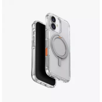 Coque UNIQ Swivix pour iPhone 17 avec béquille rotative à 360°, transparente
