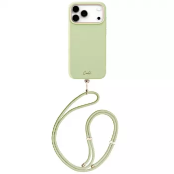 Coque MagSafe UNIQ Coehl Mirelle pour iPhone 17 Pro Max, motif floral vert