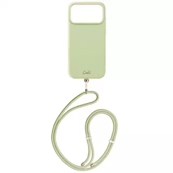 Coque MagSafe UNIQ Coehl Mirelle pour iPhone 17 Pro Max, motif floral vert