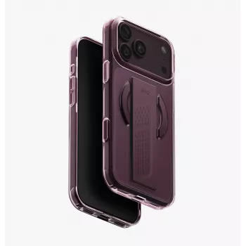 Coque de charge UNIQ Heldro Air MagClick pour iPhone 18 Pro Max / 17 Pro Max, bordeaux