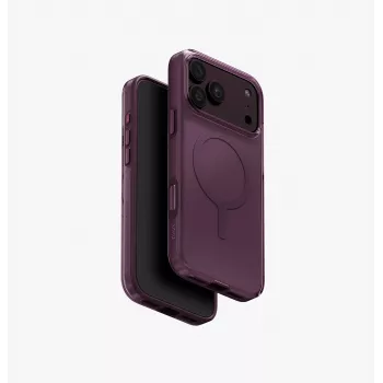 Coque de charge écologique UNIQ Clario Magclick pour iPhone 18 Pro Max / 17 Pro Max, violette