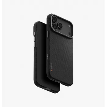 Coque UNIQ Keva EDGE pour iPhone 18 Pro Max / 17 Pro Max avec charge Magclick, noire