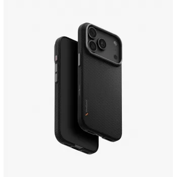 Coque de charge UNIQ Keva EDGE MagClick pour iPhone 18 Pro / 17 Pro, noire