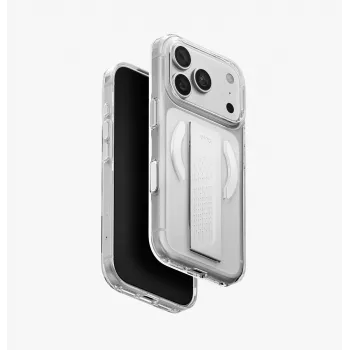 Coque de charge transparente UNIQ Heldro Air Clear Magclick pour iPhone 18 Pro / 17 Pro