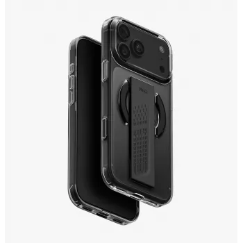 Coque de charge UNIQ Heldro Air pour iPhone 18 Pro Max / 17 Pro Max Magclick, fumée teintée