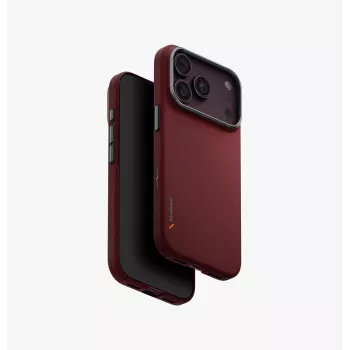 Coque de charge UNIQ Keva Edge MagClick pour iPhone 18 Pro / 17 Pro, rouge