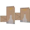 Carte de Noël SIGEL A6 ours polaire avec étoile filante, carton kraft 225 g/m², pour imprimante laser et copieur, 1 pièce (DS084)