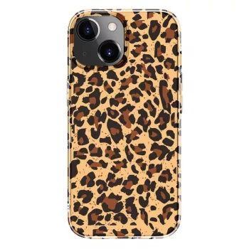 Coque Evelatus EVEAPP15PPDL pour Apple iPhone 15, polycarbonate, motif léopard