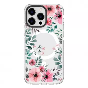 Coque transparente Evelatus pour Apple iPhone 15 Pro avec MagSafe - impression personnalisée PC+TPU transparent