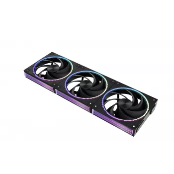 Zalman ZM-DF120R A3 ventilateur inverse Daisy Chain 120 mm, pack de 3, noir