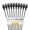 Câble patch slim Cat6a U/UTP RJ45 StarTech.com, 0,3 m, noir, lot de 10