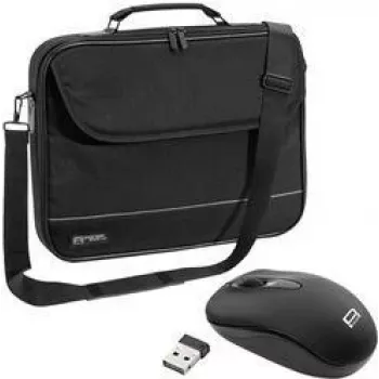 PEDEA Fair Sacoche pour ordinateur portable 14,1 inch (35,8 cm) avec souris PC, noire
