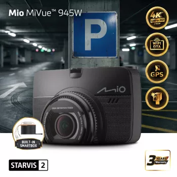 Dashcam Mio MiVue 945W Premium 4K, STARVIS 2, Wi-Fi, GPS