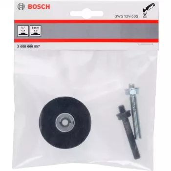 Plateau de support Bosch 2608000857, 50 mm, Quick Lock, noir (pour GWG 12V-50 S Professional)