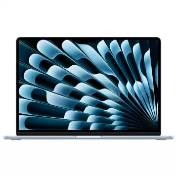Ordinateur portable Apple MacBook Air 15 inch M5 CPU 10 cœurs GPU 10 cœurs 24 Go de RAM 512 Go SSD - bleu ciel, clavier allemand avec Touch ID (CTO)