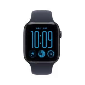 Apple Watch SE 3 GPS + Cellular 40 mm boîtier en aluminium minuit avec bracelet sport bleu - S/M
