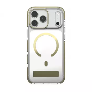 Coque métallique Zagg Santa Cruz Snap avec support pour iPhone 18 Pro Max / 17 Pro Max, or