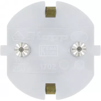 Prise Schuko Kopp, boîtier monobloc, jusqu'à 3x1,5 mm², 16A, 250V~, IP20 (16731N)
