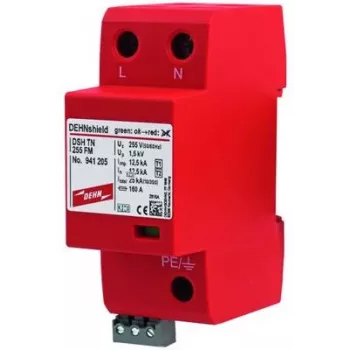 DEHN DEHNshield DSH TN 255 FM parafoudre combiné type 1+2 pour systèmes TN monophasés (941205)