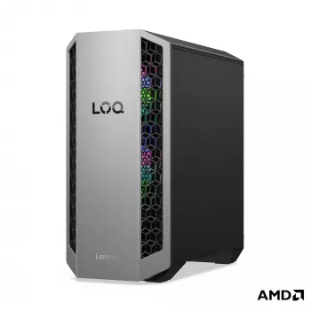 PC de bureau Lenovo LOQ Tower 26ADR10 - AMD Ryzen 7 8745HX, 32 Go de RAM, SSD 1 To, NVIDIA GeForce RTX 5050 8 Go, Windows 11 Famille