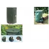 Ensemble récupérateur d'eau de pluie pliable EDA RÉCUP'O, 500 l, diamètre 800 mm, vert, résistant aux UV (010983 V.CA)