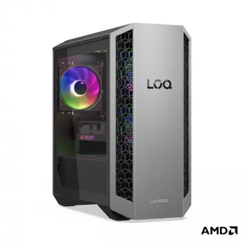 PC de bureau Lenovo LOQ Tower 26ADR10 - AMD Ryzen 7 8745HX, 16 Go RAM, 512 Go SSD, NVIDIA GeForce RTX 5050 8 Go, Windows 11 Home