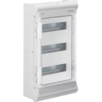 Coffret de distribution Hager Vector VE312PN, IP65, 3x12 PLE, résistant aux UV, LE