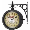 Horloge murale à quartz TFA 603011, antique, noire