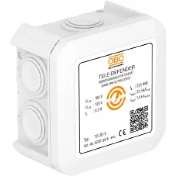Parafoudre OBO Bettermann TD-2D-V pour modem/réseau, blanc (5081698)