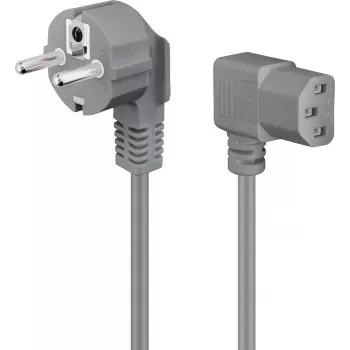 DSIT câble d'alimentation Schuko vers IEC C13, 2 m, gris