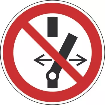 Panneau d'interdiction HEIN Industrieschilder 183022 « Commutation interdite », ASR, film magnétique