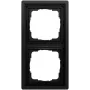 Cadre de recouvrement Gira 0212174, 2 postes, Gira F100, noir (laqué)