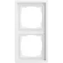 Cadre de recouvrement Gira 0212172, 2 postes, Gira F100, blanc pur