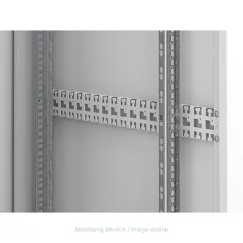 Bande de gestion des câbles 19 pouces Triton pour cadre, armoire de 1000 mm de profondeur, grise