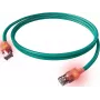 Câble de raccordement Cat6a LED RJ45 blindé ZVK EasyLan, 7,5 m, turquoise