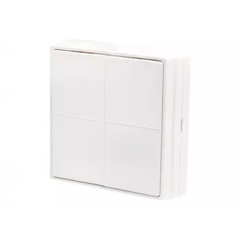 Interrupteur mural sans fil Shelly BLU Wall Switch 4 ZB autonome à 4 boutons