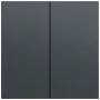 Bouton bascule Gira System 70 2 postes, anthracite laqué, 329573