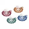 Bialetti Candyland ensemble de 4 tasses avec sous-tasses 80 ml