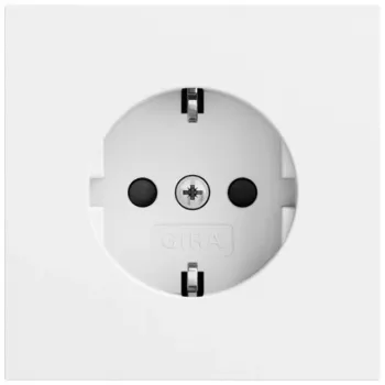Prise SCHUKO Gira System 70 SP, blanc pur, 445372