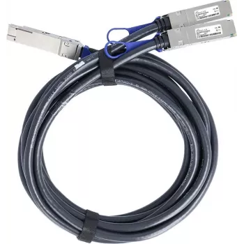 Câble DAC breakout BlueLAN Juniper QDD-2X200G-1M compatible 400G QSFP-DD 1 m AWG26