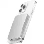 Batterie externe sans fil magnétique Qi2 Nevox, 5000 mAh, argent/blanc
