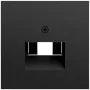 Cache GIRA 027074 pour prises UAE/IAE et réseau, System 70, noir