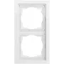 Cadre de recouvrement GIRA 021270 2 postes, Gira F200, blanc pur
