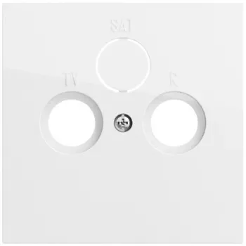 Prise d'antenne coaxiale System 70 Gira, blanc pur (086970)