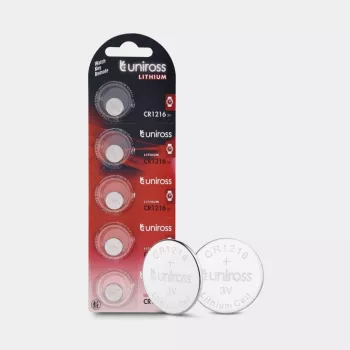 Uniross pile bouton lithium CR1216 3 V, SP5 (U5CR1216)