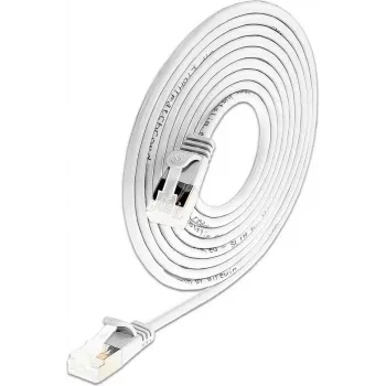Wirewin câble de raccordement Slim Cat6a Light, rond, U/FTP, Ø 3,8 mm, blanc (PKW-LIGHT-STP-K6A 0.15 WS)