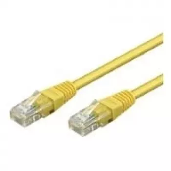 Câble patch Cat5e U/UTP RJ45 Goobay, CCA, 5 m, jaune (68376)